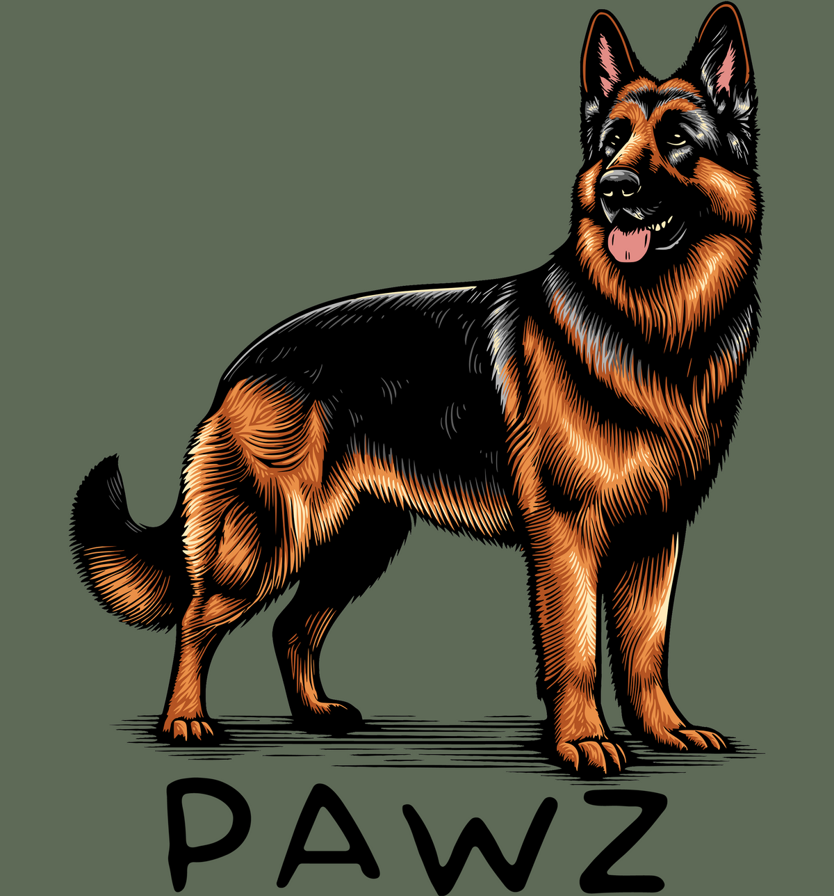 German Shepherd (Super Sale) (Adult Hoodie)